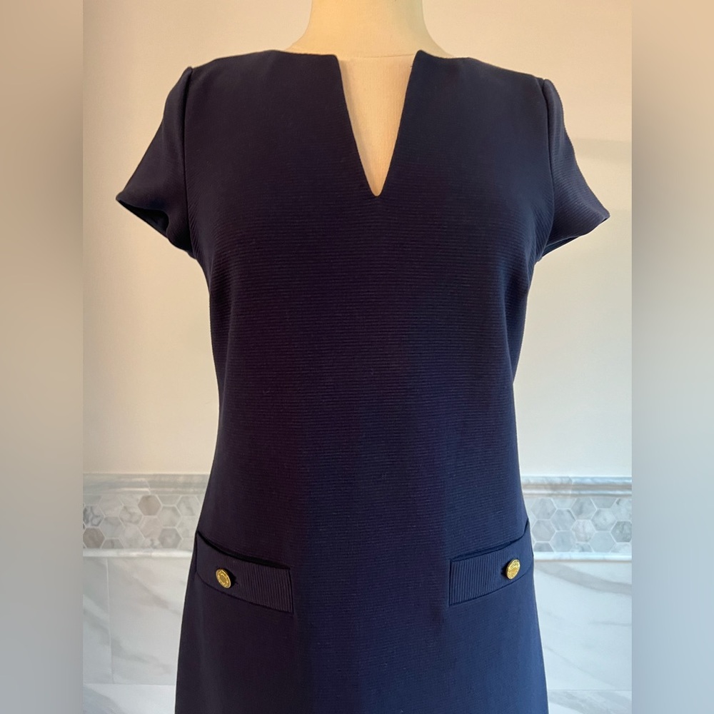 Lilly Pulitzer Blue Navy Jersey Shift Dress - Picture 3 of 12